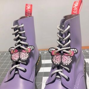 Pink Butterfly Shoelace Accessories